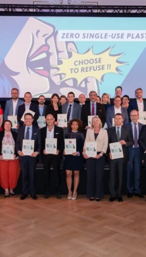 Lëtzebuerger Nohaltegkeetsforum 2019: Méi wéi 50 Entreprisen engagéieren sech fir de Kampf géint ultra disposable Plastik.
